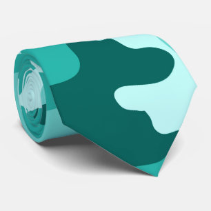 Cravate Camo vert Turquoise