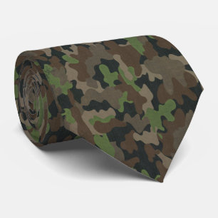 Cravate camouflage armée tactique militaire élégant Hunter
