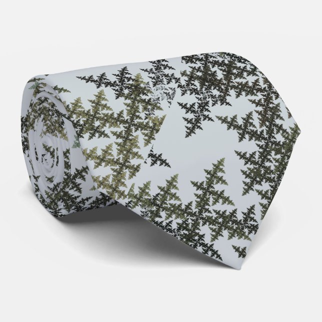 Cravate Camouflage fractal - Hiver (Roulé)