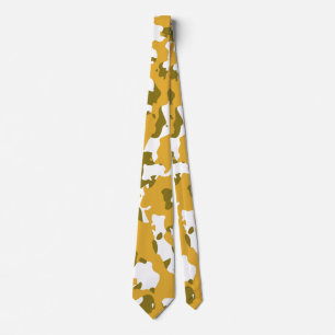Cravate Camouflage militaire américain Camo vert Motif san