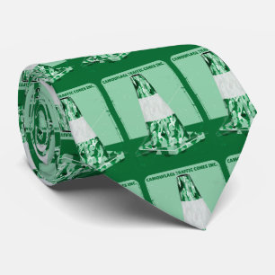 Cravate Camouflage rd cône drôle de cône de circulation