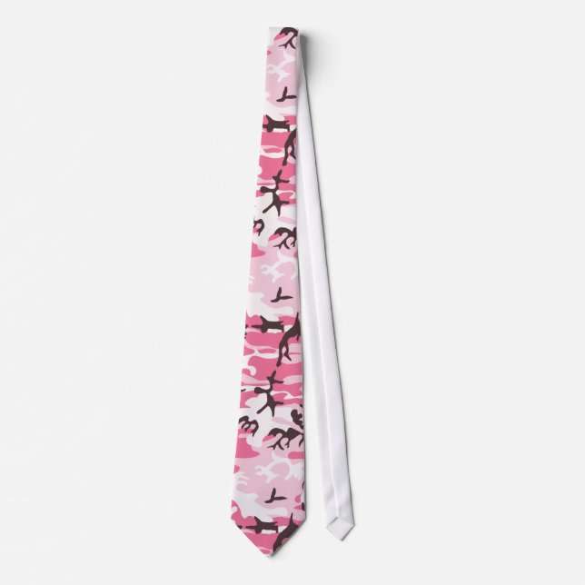 Cravate Camouflage rose (Devant)