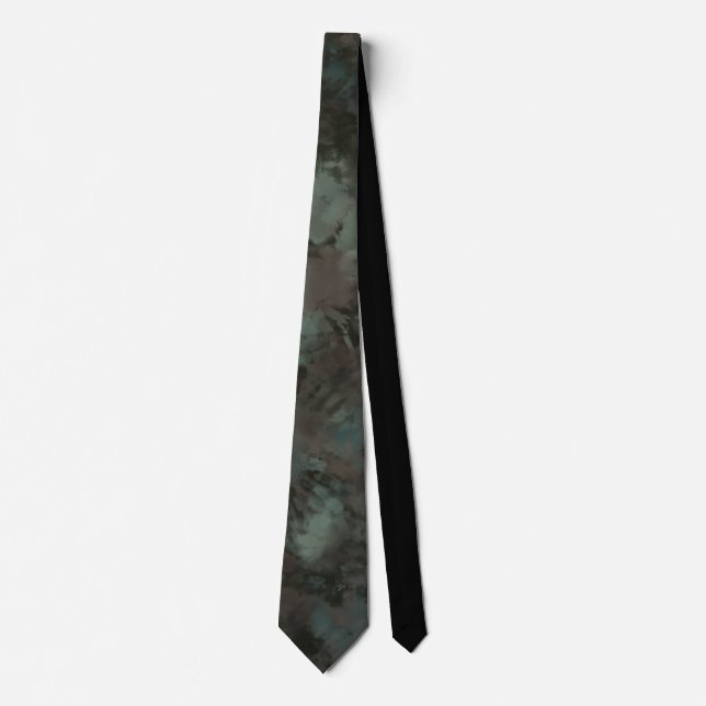 Cravate Camouflage Teint vert Tie (Devant)