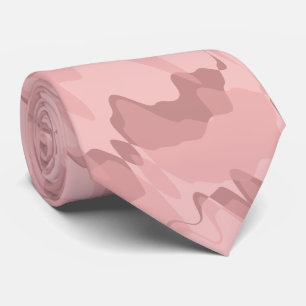 Cravate Camouflage ultime rose et marron