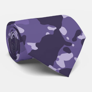 Cravate Camouflage violet