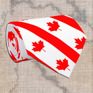 Cravate Canada Cravates, mode Drapeau canadien, affaires