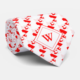 Cravate CANADA Écriture chrétienne Monogramme