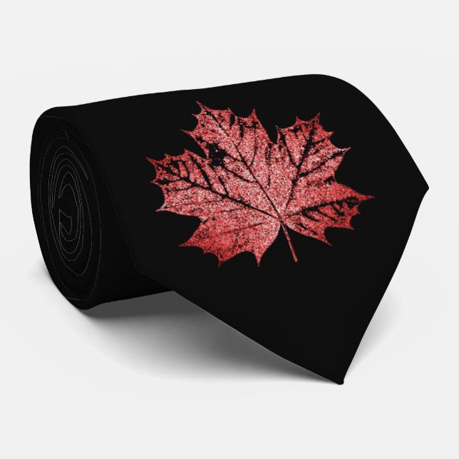Cravate canadienne de feuille d'érable (Roulé)