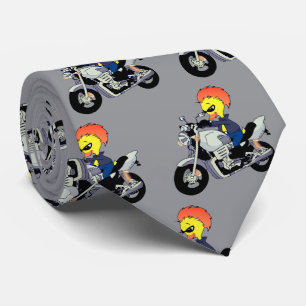 Cravate Canard Cool Faisant de la Moto