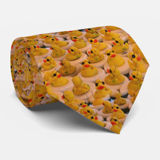 Cravate Canards jaunes en caoutchouc