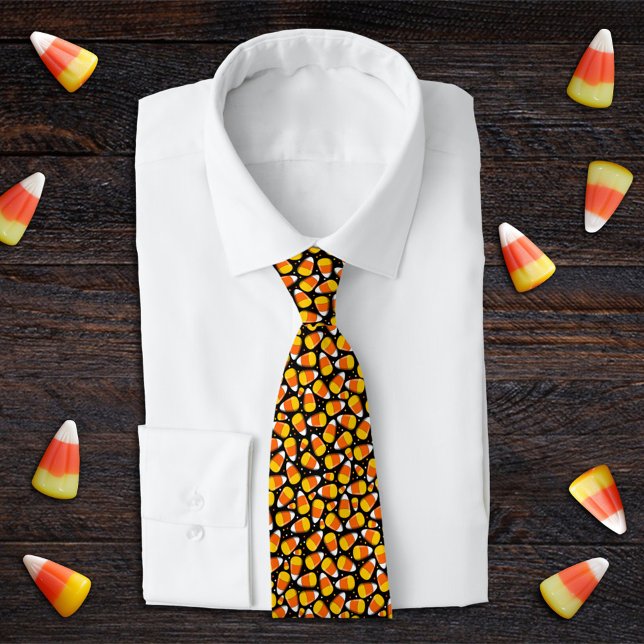 Cravate Candy Corn Halloween (Créateur téléchargé)
