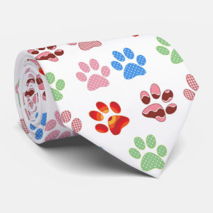 Cravate Canine Paw Print Men's Tie