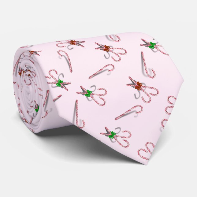 Cravate Canneberges de Noël (Roulé)