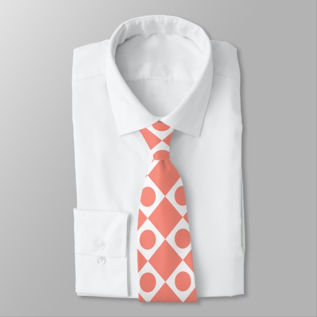 Cravate Cantaloupe des années 60 (Attaché)