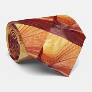 Cravate Canyon Abstrait, sud-ouest, Brown et Tan