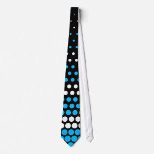 Cravate Capri moderne et point de polka blanc