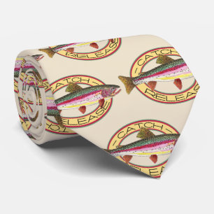 Cravate Capture et libération de truite arc-en-ciel Pêche