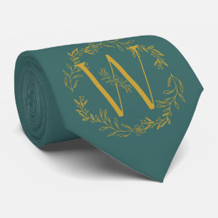 Cravate Caraïbes Couleur actuelle Groomsmen monogramme