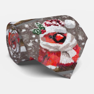 Cravate Cardinal Bird Scarf Casquette neige Noël saisonnie