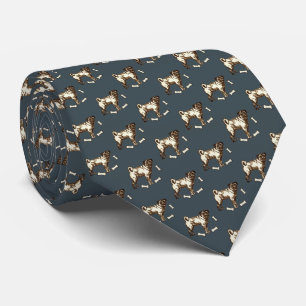 Cravate Carlin Dog Gray