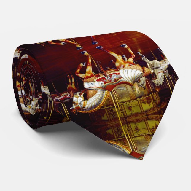 Cravate Carousel Horses (Roulé)