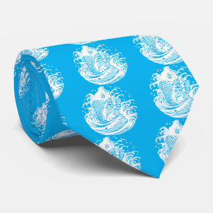 Cravate Carpe et eau