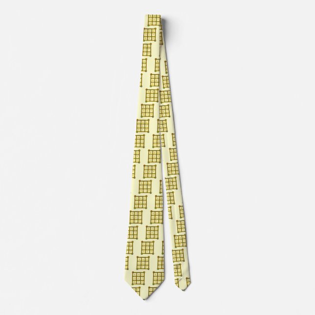 Cravate CARRÉ MAGIC 33, crème (Devant)