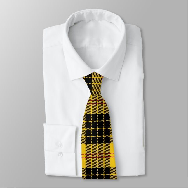 Cravate Carreaux jaune noir   (Attaché)