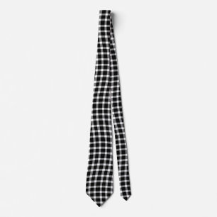Cravate Carreaux Noir Blanc Motif Sans Fin
