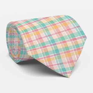 Cravate Carreaux Vichy Multicolores