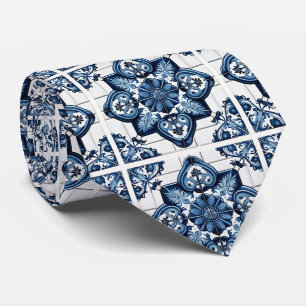 Cravate Carrelage méditerranéen, Portugais, Azulejo, Majol