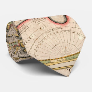 Cravate Carte du monde vintage