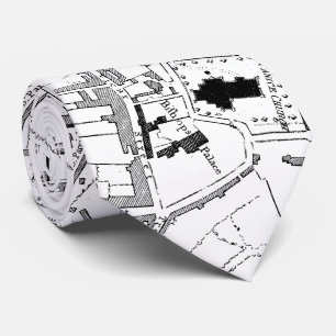 Cravate Carte vintage de Kilkenny Irlande (1780)