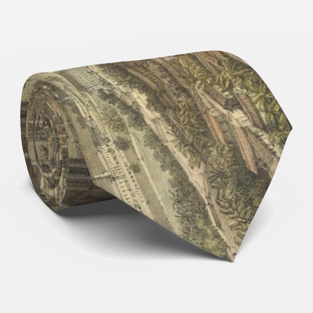 Cravate Carte vintage de Orizaba Mexique (1869) (Roulé)