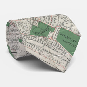 Cravate Carte vintage de St Louis Missouri (1921)