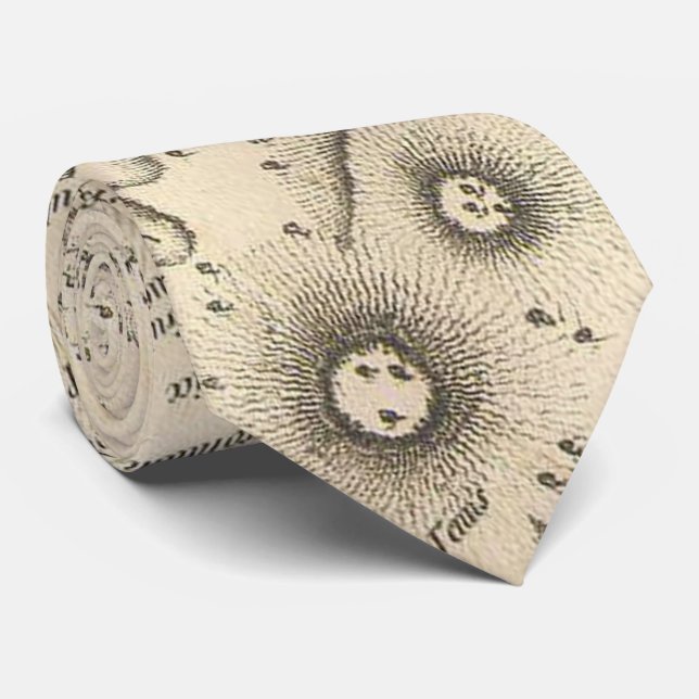 Cravate Carte vintage d'Istanbul Turquie (1784) (Roulé)