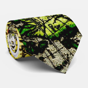 Cravate Carte vintage du monde (1596) - Stylisé