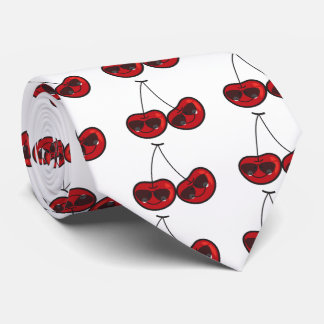 Cravate Cartographie Amusante & Cool Cerises Cheeky Avec L