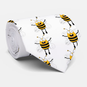 Cravate Cartoon Bee motif