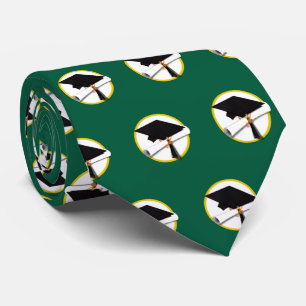 Cravate Casquette de remise de diplômes avec couleurs de l