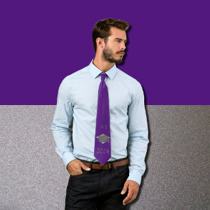 Cravate Casquette de remise des diplômes 2024 -monogrammée