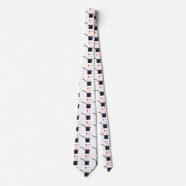 Cravate Casquette Magique Et Baguette (Devant)