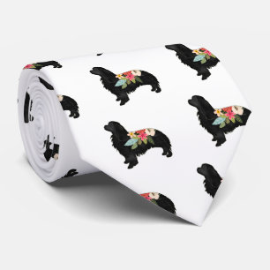 Cravate Cavalier King Charles Spaniel Bohemian Floral