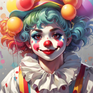 Cravate Célébration d'anniversaire de clowns