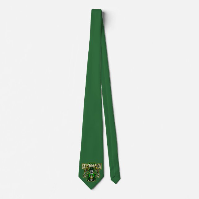Cravate Célébration de la Saint-Patrick par un lutin avec  (Devant)