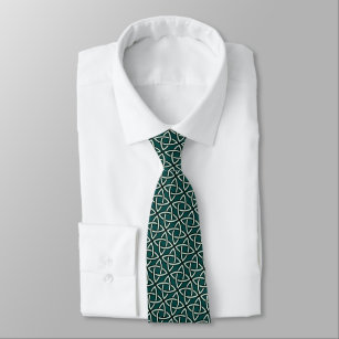 Cravate celtique d'Irlandais de noeud de vert bleu