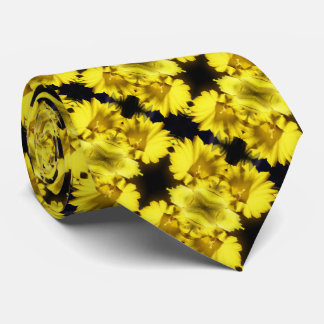 Cravate Centre de jonquille jaune Abstrait Motif Floral