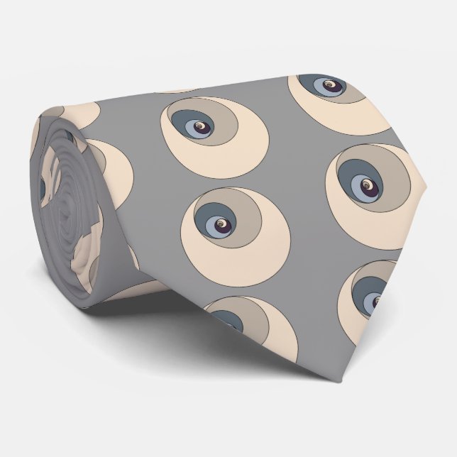 Cravate Cercles d'or de rapport (Roulé)