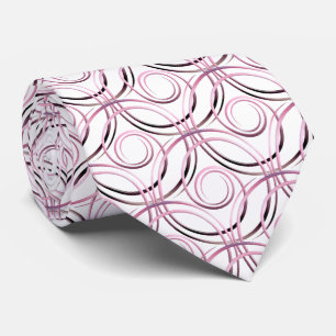 Cravate cercles japonais abstraits motif