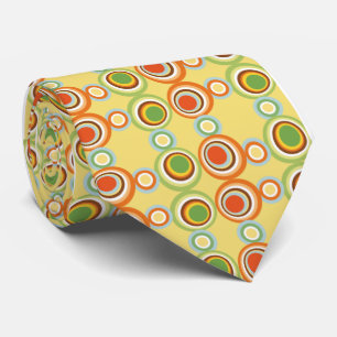 Cravate Cercles rétro vintages les années 50 kitche motif